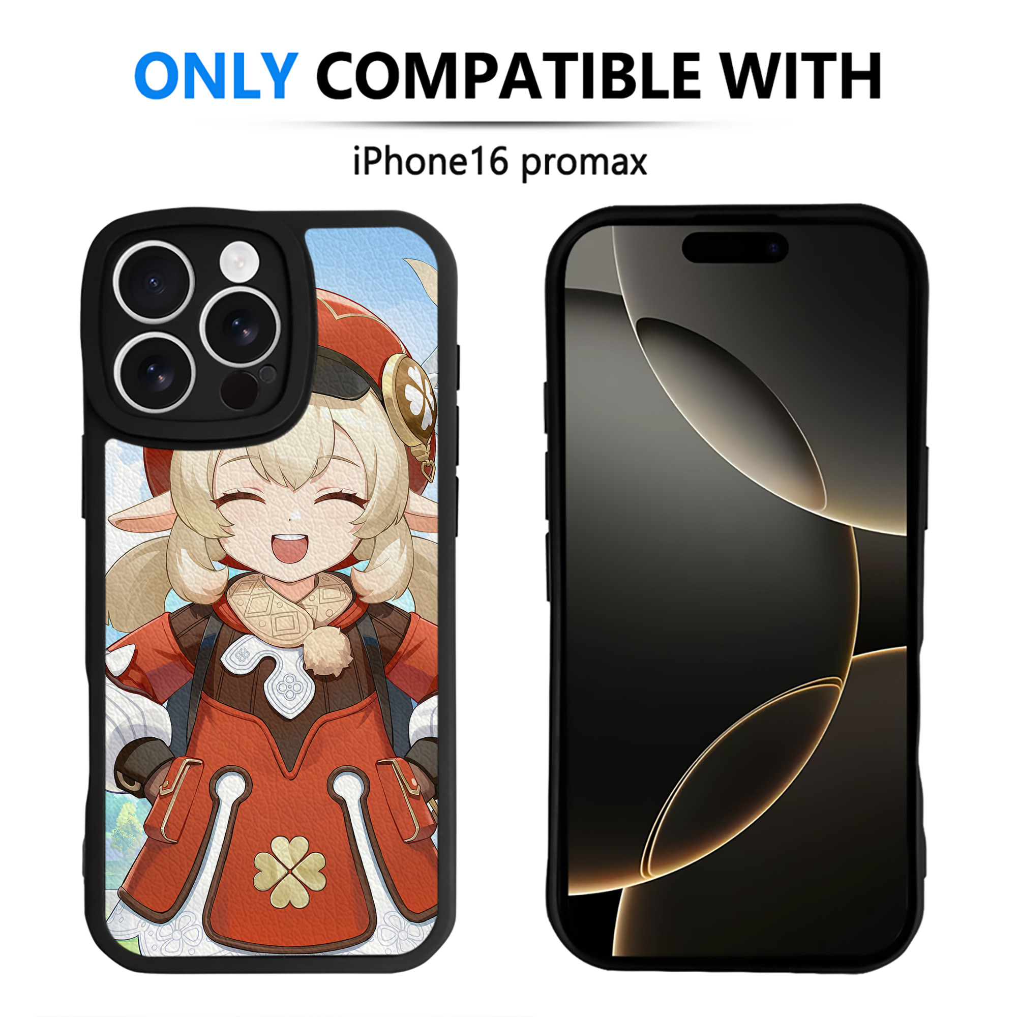 げんし神 genshin 【iPhone 16シリーズ対応】シリコンスマホケース（レザー調） 材質：シリコン